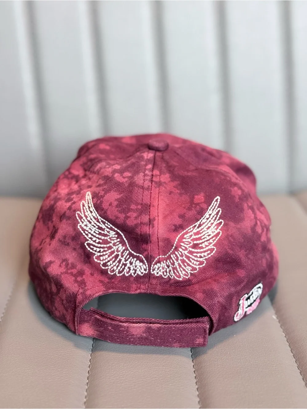 Keep it Gypsy Brand Embroidered Angel Wing Cap Justin Boots Upcycled